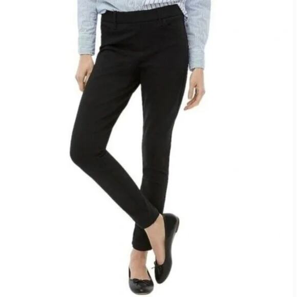 2/$30 J. Crew Mercantile Gigi Ponte Pants Black Slim Pull On G9111 Size 0 - Picture 2 of 6